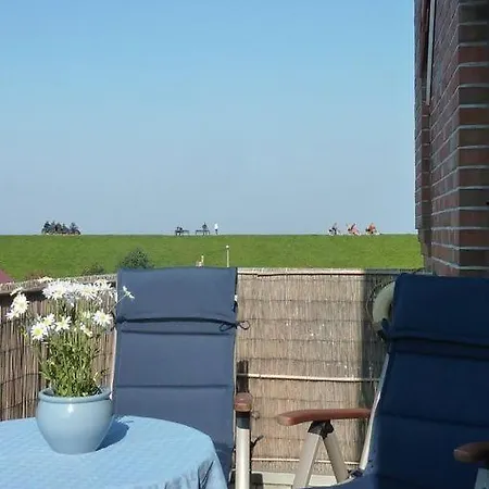아파트 Meeresblick Norddeich Mit Balkon